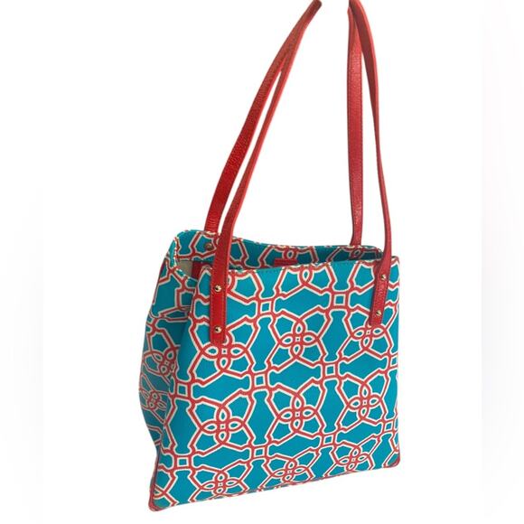 Kate Spade Moroccan Market Michelle Bag Two-Way Convertible Carryall Purse Tote - Picture 3 of 12